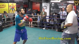 Younan, Zhilei & Fleischer Workout B4 Cotto Undercard on 6.6.15