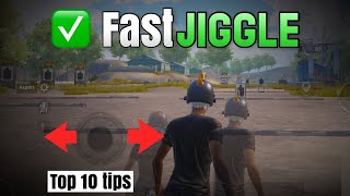 How to jiggle fast in pubg mobile 😯😯😯 .  How to jiggle like scout op - Iconicgamer