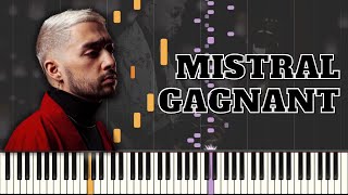 SOFIANE PAMART - MISTRAL GAGNANT | Sheet Music + Piano Tutorial