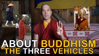 About Buddhism- The Three Vehicles, Three Baskets, and Three Trainings.