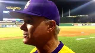 Paul Mainieri couldn't find the words to describe LSU's historic night