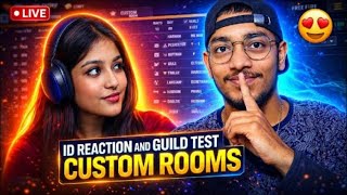 😍ADI BHAI IS LIVE🛑Free Fire Uid Check ✅ Giveaway 🎁Custom Room | FF Live Guild test #freefirelive