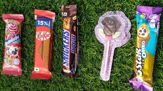 ASMR Most Popular Candys / some lots of colorful rainbow lollipop candy / unpacking chocolate eat