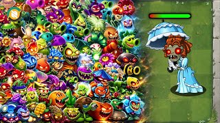 Pvz 2 Challenge - Each Plant Max Level Vs Umbrella Zombies!!
