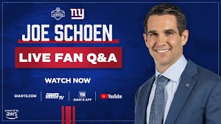 🔴 LIVE: GM Joe Schoen Fan Q&A | New York Giants