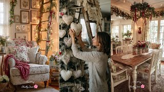 🎄 STEP INSIDE an Affordable Vintage Farmhouse Christmas | Cozy Holiday ShabbyChic Styling HOME DECOR