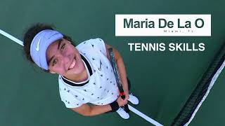 College Tennis Recruiting Video, Skills