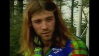 Rob Warner vs Malcolm Wilson on You Bet downhill MTB vs rally car  1996