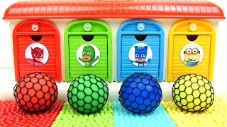 Oddly Satisfying Garage | DIY Making Relax Princesses 4 Slime Balls and 4 ASMR Doors Cutting Candy