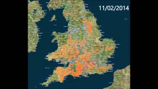 Flood Alerts and Warnings in England and Wales - 1st to 14th February 2014