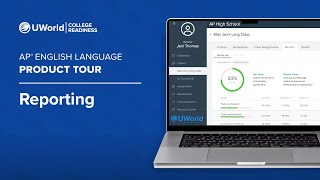 UWorld’s Course for AP® English Language Product Tour: Reporting