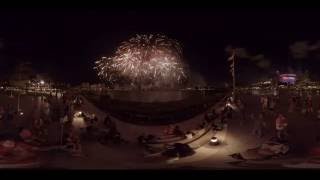 GoPro 360 Rig vs Samsung Gear 360 - 4K Fireworks Singapore (Part 2 of 2)