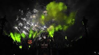 4K Halloween Screams Fireworks at Mickey's Halloween Party 2015  DISNEYLAND