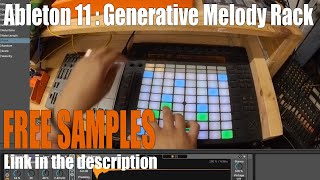 Ableton Live 11: Ambient Improvisation - Generative Melody Rack. No Talking, FREE SAMPLE DOWNLOAD