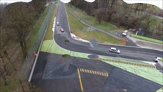 Pista Monza Drone Prove Libere Auto Roggia Curva Grande Lesmo Phantom 4K Quota 20mt