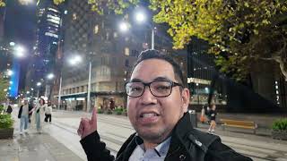 Sydney City at Night During Vivid | Walking from George Street to Circular Quay