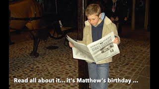 Happy 31st Birthday Matthew