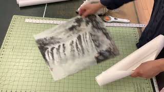 Dry-Mounting Demonstration – Mounting Method B with Heat-activated Adhesive Silicone Film