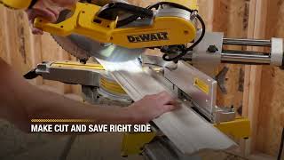 DEWALT® Miter Saws| How to Cut Crown Molding Laying Flat