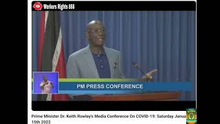 Keith Rowley Says Who Dead Dead. Full Video