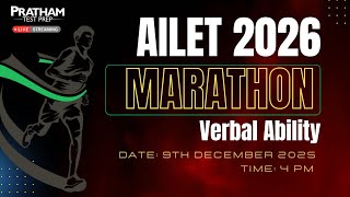 AILET 2026 Verbal Ability Marathon | Score-Changer Session for AILET!