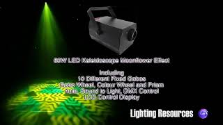 G017ZP   Prismo 60   LED Kaleidoflower Effect with Colour Wheel, Gobo and Prism