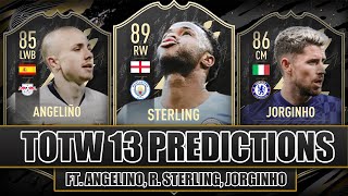 FIFA 22 TOTW 13 EARLY PREDICTIONS FT. STERLING, ANGELINO, AND JORGINHO | TOTW 13 CONTENDERS FIFA 22