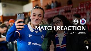 Leah Eddie Reacts to Scottish Cup Win over Partick Thistle | 15 Feb 2026