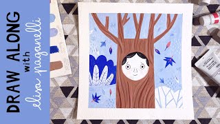 🖌Draw Along with Elisa Paganelli - "Un albero molto speciale"