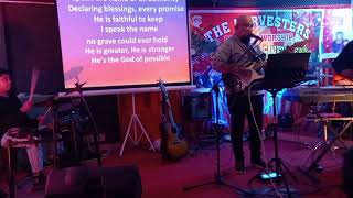 I Speak The Name of Jesus by the Harvesters Worship Team.. Sunday Worship Service...