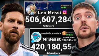 MrBeast Subscribers Vs Messi Instagram LIVE Count