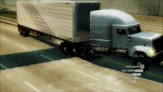 Need for Speed Undercover - Semi Truck Glitch (Super Speed)
