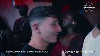 One Nation Marbella 3rd Anniversary 2025 Live Dj Ouwga Hip-Hop afrobeat amapiano