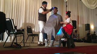 6 year old cutting hair
