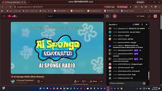 Ai sponge radio gets taken down on live | AI SPONGE REHYDRATED CLIP