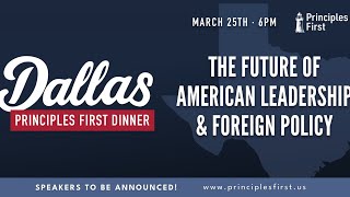 Principles First: LIVE in Dallas (Part One)
