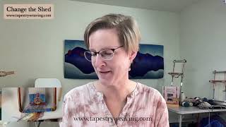 Experimenting in tapestry weaving (1 minute)