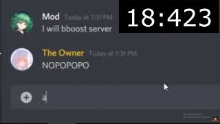 Discord Mod Speedrun Any %