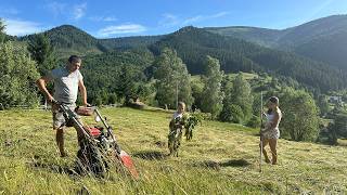 Family Hay Harvest & Yearly Meat Prep in the Mountains 🏔️🚜 | Hard Work, Laughter & Homemade Sausage