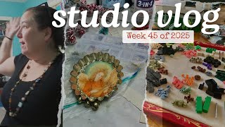 Studio Vlog 45 | Christmas Crafting, Cleaning Craft Desk, Pet woes, Daily Life