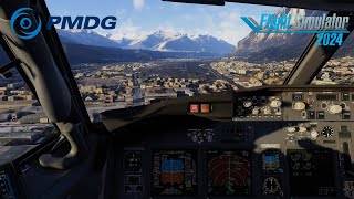 PMDG 737 FOR MSFS 2024! Beautiful Innsbruck Landing