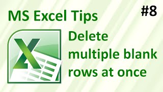 How to delete multiple blank rows in Excel