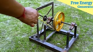 Retry Free Energy flywheel generator/ How to run 4th springs flywheel genarator/DIY