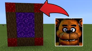 How To Make a Portal to the Five Nights At Freddy's 2 Dimension in MCPE (Minecraft PE)