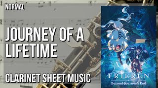 Clarinet Sheet Music: How to play Journey of a Lifetime (Frieren) by Evan Call