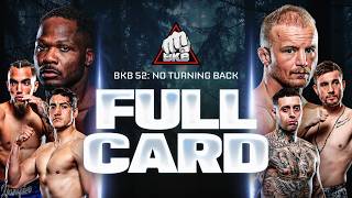 BKB 52: No Turning Back - Full Card - Only Bare Knuckle Fights