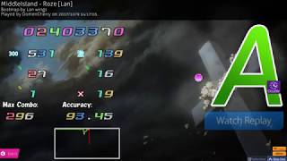 [OSU] MiddleIsland - Roze [Lan]+DT 93.45%