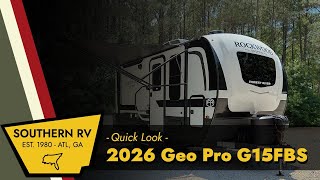 New 2026 Rockwood GEO Pro G15FBS at Southern RV