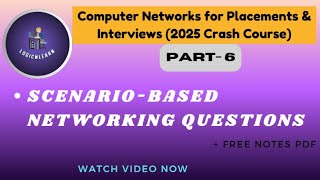 Part 6 | Scenario-Based Networking Questions | URL to HTTP, Ports, Packet Flow | LogicNLearn