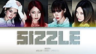 (AI COVER) aespa - “SIZZLE” M7 Anthem (Color Color Coded Lyrics)